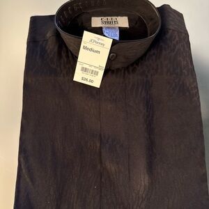 City Streets Black Button-Up Shirt